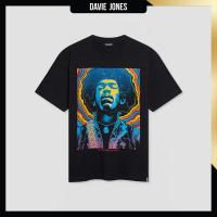 ราคา DAVIE JONES เสื้อยืด พิมพ์ลาย Graphic Oversized Fit T Shirt TB0459 สีดำ (24208679529)