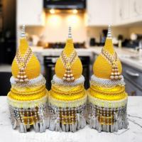 ราคา กรวยอุปัชฌาย์ ชุด3พาน สูงประมาณ16นิ้ว สีเหลือง กรวยบวช ถวายพระอุปัชฌาย์ ตอนบวช งานสวย พรีเมี่ยม (22415483504)