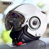 ราคา หมวกกันน็อควินเทจ Index รุ่น Giono แว่นปรอท ทรงคลาสสิค ไซส์ M L มาตรฐาน มอก (24625249675)