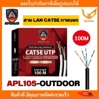 ราคา Apollo สายแลน CAT5e UTP Cable APL105 OUTDOOR 100m Box สำหรับใช้ภายนอกอาคาร สายสีดำ พร้อมส่ง (21499741339)
