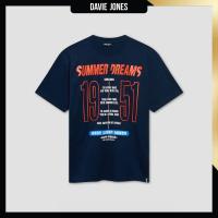 ราคา DAVIE JONES เสื้อยืด พิมพ์ลาย Graphic Oversized Fit T Shirt TB0477 สีกรม (24448432694)