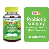 ราคา Spring Valley Kids Inulin Probiotic Supplement Vegetarian Gummies Assorted Fruit 60 Count (23128049549)