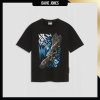 ราคา DAVIE JONES เสื้อยืด พิมพ์ลาย Graphic Oversized Fit T Shirt WA0240 สีดำ (23277336289)
