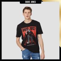 ราคา DAVIE JONES เสื้อยืด พิมพ์ลาย Graphic Regular Fit T Shirt WA0283 สีดำ (24589189196)