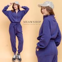 ราคา จั๊มสูท ชุดวอร์ม สีพื้น S XL สวมใส่สบาย ชุดขึ้นเครื่อง ชุดกันหนาว ชุดใส่เที่ยว จั๊มสูทขายาว ชุดไปทะเล ชุดกีฬา 9831 (16948849916)