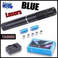 ราคา laser แสงสีฟ้า เลเซอร์พกพาไฟแรงสูงจุดไฟได้ ชาร์จ USB hign power blue light 50000 mW 3รุ่น (21816989424)