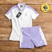 ราคา ของแท้ ชุดกีฬาตีกอล์ฟหญิง เสื้อ กางเกง ซื้อครั้งเดียวได้ทั้งชุด Set ใส่สบายเนื้อผ้ายืดหยุ่นเข้าสรีระ ใส่เล่นกอล์ฟ เทนนิส แบทมินตั้น (24221461537)