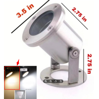 ราคา ไฟใต้น้ำ กันน้ำลึกIP68 MR16 โคมเป็นสแตนเลส304แท้ ใส่หม้อแปลงDC12V LED Underwater light lamp holderIP68Wire 2M Stainless steel (20410602198)
