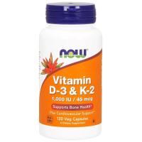 ราคา วิตามินดี 3 เค 2 NOW Foods Vitamin D3 K2 x 120 แคปซูล Veg Capsules (21039475154)