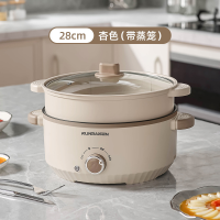 ราคา 28cmหม้อไฟฟ้า หม้อไฟฟ้า อเนกประสงค์ หม้อสุกี้ ไม่ติดหม้อ หม้อชาบู หม้อไฟไฟฟ้าขนาดเล็ก Electric Multi cookers 4 6L หม้อเคลือบ นึ่ง ต้ม ผัด หม้อไฟ ส่งหม้อนึ่งหม้อ (23452173333)