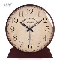 ราคา นาฬิกาตั้งโต๊ะสไตล์ฝรั่งเศสย้อนยุคขนาดใหญ่ นาฬิกาตั้งโต๊ะสไตล์อเมริกัน ตกแต่งสำหรับห้องนั่งเล่น วัสดุไม้แท้ นาฬิกาตั้งโต๊ะสไตล์ย้อนยุค (22898969893)