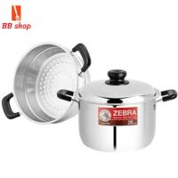 ราคา zebra หม้อหุงต้ม พร้อมชั้นนึ่ง 26 ซม Wisdom Worthy ตราหัวม้าลาย (4443258933)