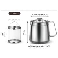 ราคา หม้อทอดลึกสแตนเลส 2 ลิตรพร้อมตะกร้าและที่กรองน้ํามัน หม้อทอดสแตนเลส 304 สําหรับมันฝรั่งทอด ไก่ (24541880376)