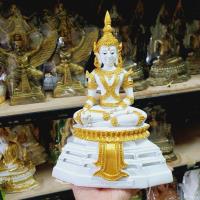 ราคา พระพุทธรูปสมเด็จองค์ปฐม พิมพ์ใหม่ สีขาวทาทอง หน้าตัก5นิ้ว สูง25ซม ผ่านพิธีพุทธาภิเษกเสาร์ 5 วัดท่าซุง (11573599474)