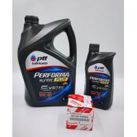 ราคา PTT Performa Synthc Plus EVOTEC 10w 40 เบนซิน ขนาด 5 ลิตร 4 1 ลิตร กรองเครื่อง Oil Filter TOYOTA Altis 2 0 ปี09 13 YARIS ปี14 ขึ้นไป แท้เบิกศูนย์ รหัส 04152 YZZA6 (2089110039)