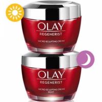 ราคา Olay โอเลย์ Regenerist Micro Sculpting เดย์ครีม 50g ไนท์ครีม 50g Day cream 50g Night cream 50g (13433299192)