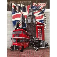 ราคา ของแต่งบ้านแต่งร้านแต่งบ้านป้ายสังกะสีวิลเลจ52 70ซม ลายLondonติดพนัง (13747899377)