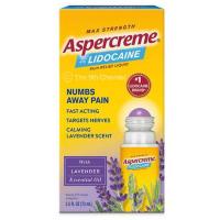 ราคา Aspercreme Essential Oils Lidocaine Pain Relief With No Mess Roll On Applicator Max Strength Lidocaine Numbs Away Nerve Pain Moisturizing Aloe Hydrates Skin Lavender ขนาด 2 5 Oz (22966622024)
