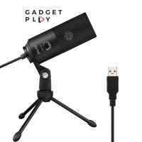 ราคา FIFINE K669B ไมโครโฟน USB สำหรับคอมพิวเตอร์ คุณภาพเสียงสูง พร้อมสาย USB แบบ 3 พิน สีดำ ตัวจบสายเริ่มต้นที่คุ้มค่า (12099375591)