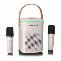 ราคา KOLEER S888 ลำโพงคาราโอเกะแบบพกพา พร้อมไมค์ลอยคู่ เปลี่ยนเสียงได้ Bluetooth Karaoke (22603078520)