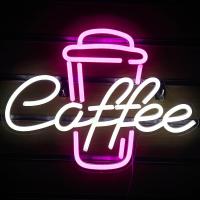 ราคา ป้ายสัญลักษณ์ร้านกาแฟ LED ปากการูปหัวใจที่ทางเข้าร้านกาแฟเหมาะสำหรับร้านกาแฟร้านอาหารงานแต่งงานไฟแสดงสถานะ (23006204515)