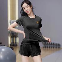 ราคา กางเกงขาสั้นออกกำลังกายสำหรับผู้หญิงไซส์ใหญ่ กางเกงโยคะ กางเกงกีฬา แห้งเร็ว กางเกงขายาวทรงหลวมสำหรับออกกำลังกายในช่วงฤดูร้อน (23380282323)