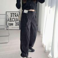 ราคา UNIQLO กางเกงทำงาน Cewek Seksi เอวต่ำแนวสตรีทเอวต่ำทรง U แนวสตรีทเหมาะกับฤดูใบไม้ร่วงและฤดูร้อน (22687196250)