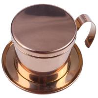 ราคา Stainless Steel Vietnamese Coffee Filter Single Cup Vietnam Hand Punch Pot Drip Filter Coffee Pot Vietnamese Coffee Pot Drip Filter Cup Family Outdoor Use Rose Gold (22293215110)