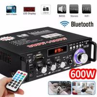 ราคา ขายร้อนบลูทูธ 2 0 ช่อง 5000W โฮมเธียเตอร์ HiFi เครื่องขยายเสียง 326BT 12 V 220 V AV Amp ลำโพงรีโมทคอนโทรลสำหรับรถบ้าน (24276382803)