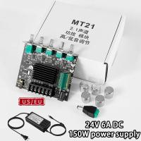 ราคา แอมป์จิ๋วZK MT21 ลำโพง บลูทูธ บอร์ดขยายเสียงสเตอริโอ ซับวูฟเฟอร์ บลูทูธ 5 0 50WX2 100W 2 1 แชนแนล (23372398036)