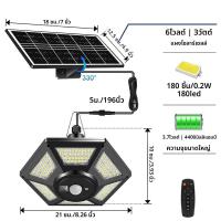 ราคา จี้พลังงานแสงอาทิตย์ไฟกลางแจ้ง Solar Shed Light Motion Sensor 288 LEDs หรี่แสงได้ในร่ม Barn โคมไฟกันน้ํา Gazebo Yard โรงรถ Pat (23765368142)