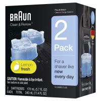 ราคา Braun Clean Renew Refill Cartridges CCR Pack of 2 (19287836878)