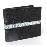 ราคา Best Varity Cool Genuine Stingray Bifold wallet กระเป๋า ชาย หญิง หนังปลากระเบนลายหนามมีความยาวตลอดใบ (403842474)