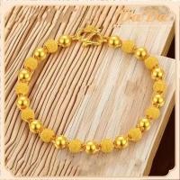 ราคา ของแท้ 18k สร้อยข้อมือทองคําแท้ 98 9 ทองเคลือบโอนลูกปัดเครื่องประดับงานแต่งงานของผู้หญิง (24386646677)