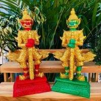 ราคา ท้าวเวสสุวรรณโน พิมพ์ใหญ่ หลวงปู่หมุน วัดป่าหนองหล่ม สีเขียวปิดทอง สีแดงปิดทอง ขนาด 5 นิ้วสูง 35 ซม งานเรซิ่นพรีเมี่ยม ผ่านเข้าพิธีเทวาภิเษกแล้ว (19442747909)