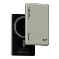 ราคา แบตสำรองไร้สาย 5000mAh PD20W Wireless Portable Charger พาวเวอร์แบงค์ พาวเวอร์แบงค์ไร้สาย แม่เหล็ก Slim PowerBank Magnetic 15W Wireless Fast Charging Power Bank Mini Size Magsafe Powerbank พกพา (236248