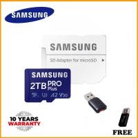 ราคา 100 Original ฟรี Card Reader จัดส่งฟรี SAMSUNG Tarjeta De Vídeo PRO PlusMicrosd tf De 128GB 256GB 512GB 1024GB 1TB 2000GB microSD ขนาด128GbTarjeta Flash TF ขนาด512GBTarjetas SD De 1TB สำหรับโทรศัพท์ (