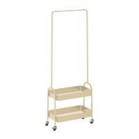 ราคา ราวแขวนผ้าพร้อมชั้นวาง 2 ชั้น แบบมีล้อ Vicky KASSA HOME รุ่น WK830625 สีครีม (21479119010)