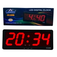 ราคา นาฬิกาดิจิตอล มีเซ็นเซอร์แสง นาฬิกาตกแต่งบ้านCaixing รุ่น CX 2258 ตั้งปลุกได้ มี2สี สินค้าพร้อมส่งขนาด 29x11x3CM พร้อมส่ง (20234218795)
