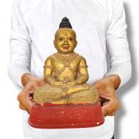 ราคา กุมารทอง กุมารสมบัติวัดไผ่ล้อม เนื้อทองเก่าฐานแดง ขนาดบูชาหน้าตัก 5 นิ้วสูง 8 นิ้วเนื้อผงพุทธคุณ (19699902837)