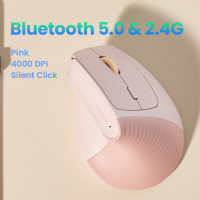 ราคา UGREEN 2 4G Bluetooth Wireless Vertical Mouse 4000DPI Ergonomic for Small Hand for Laptop PC Windows Mac OS Model 55916 (24281508998)
