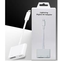 ราคา 8Pin Lightning to Digital AV Adapter HDMI Cable Convert for iPhone5 6 7 plus iPad (345048583)