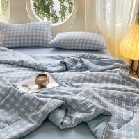 ราคา ผ้านวมลายสก๊อตผ้าห่มผ้าฝ้ายเกาหลีผ้าห่มใส่ผ้าห่มบางฤดูร้อน (23870217782)