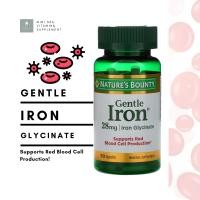ราคา ธาตุเหล็ก Natures Bounty Gentle Iron 28 mg x 90 แคปซูล Capsules (4635082516)
