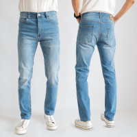 ราคา Mens jeans กางเกงยีนส์ผู้ชาย ยีนส์ผ้ายืด หลายสี กางเกงยีนส์ทรกระบอก ผ้ายีนส์คุณภาพพรีเมื่ยม ผ้าจากญี่ปุ่น ผ้านุ่มมาก ไม่หด go up 747501 (22823757218)