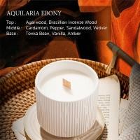 ราคา เทียนหอมไขถั่วเหลือง กลิ่นหอมสไตล์ยุโรป แก้วเซรามิค scented candle aromat essential oil (11054246046)