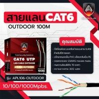 ราคา Apollo สายแลน Lan CAT6 UTP Cable Outdoor สำหรับใช้ภายนอก 100m Box สายแลนอินเตอร์เน็ท สายสัญญาณสำหรับ NETWORK และกล้องวงจรปิด CCTV (19653811662)