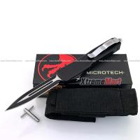 ราคา มีดสปริงขนาดกลาง Microtech New Ultratech คม2ด้าน ใบดำ Combat Troodon 00556 D E Automatic Knife (21762440321)
