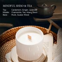 ราคา เทียนหอมไขถั่วเหลือง กลิ่นหอมสไตล์ยุโรป แก้วเซรามิค scented candle aromat essential oil (11054246045)