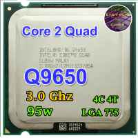ราคา CPU Core2Quad Q9650 3 0Ghz 4คอ 4เทรด 95W LGA775 ฟรีซิลิโคลน1ซอง Q 9650 (20063522368)
